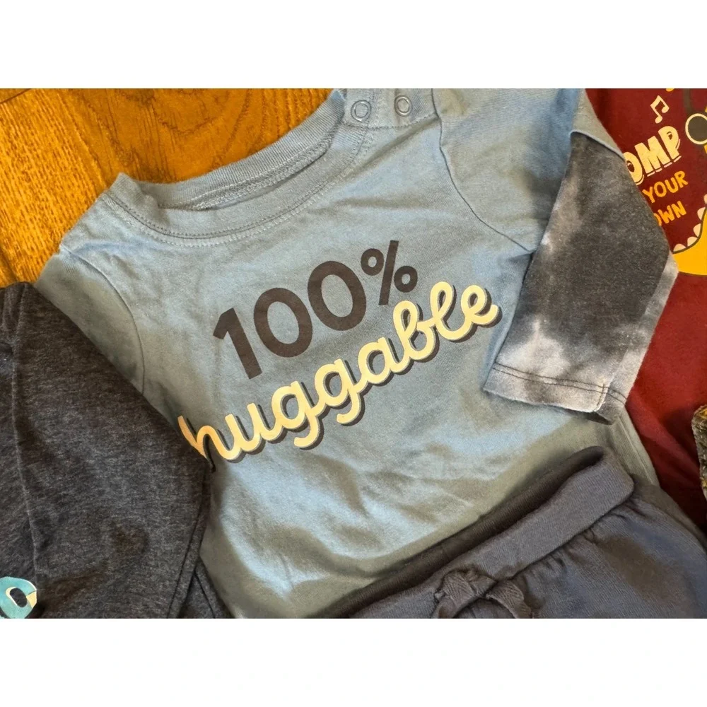 Baby‎ Boy 3/6 Months Outfits Clothes Lot Long Sleeved Shirts Jeans Pants Mommy